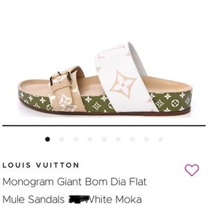SOLD! Authe Louis Vuitton Bom Dia sandals size 8